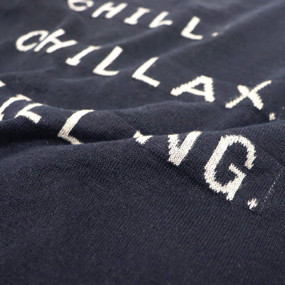 Vandori（ヴァンドリ）リネンコットン CHILL レタードTシャツ【ネイビー】国内正規品