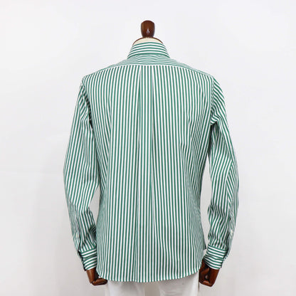 Giotto（ジオット）ストライプ ボタンダウン シャツ【グリーン】国内正規品