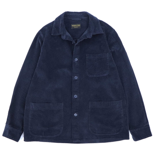 East Harbour Surplus（イースト ハーバー サープラス）太畝コーデュロイ ワークジャケット カヴァーオール【ネイビー】国内正規品