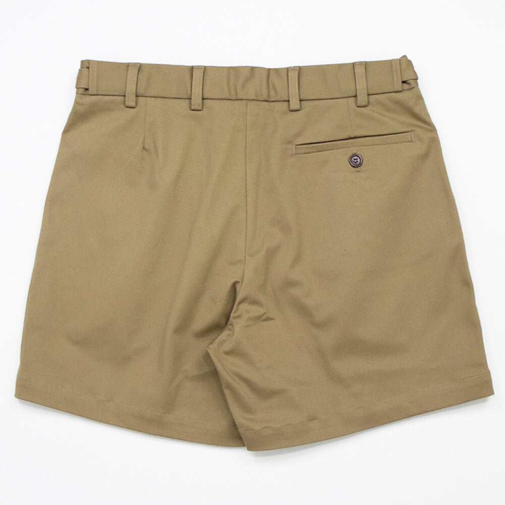dotBravo（ドットブラーボ）Inghilterra Militare イギリス軍 プリーツ入り コットン ショート パンツ【ベージュ】国内正規品