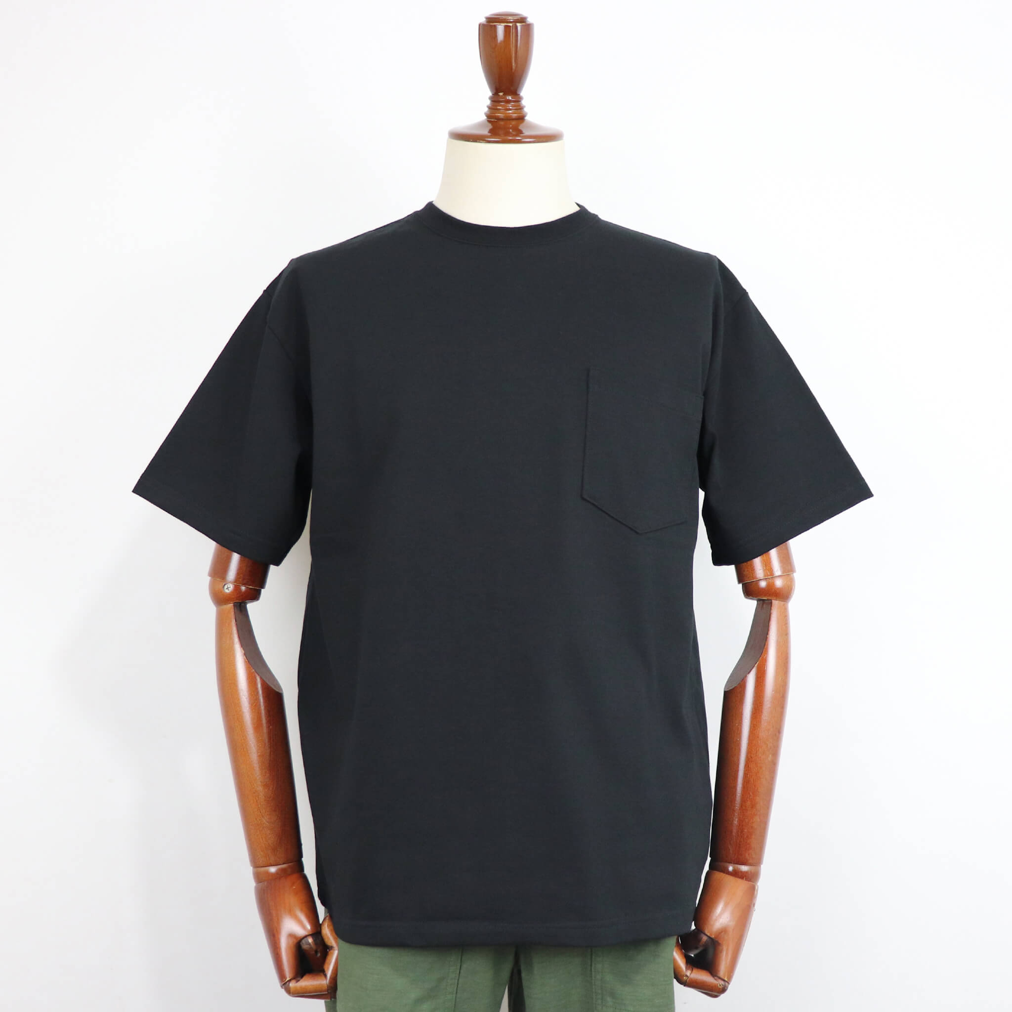 orSlow（オアスロウ）POCKET T-SHIRT ポケット Tシャツ【ブラック