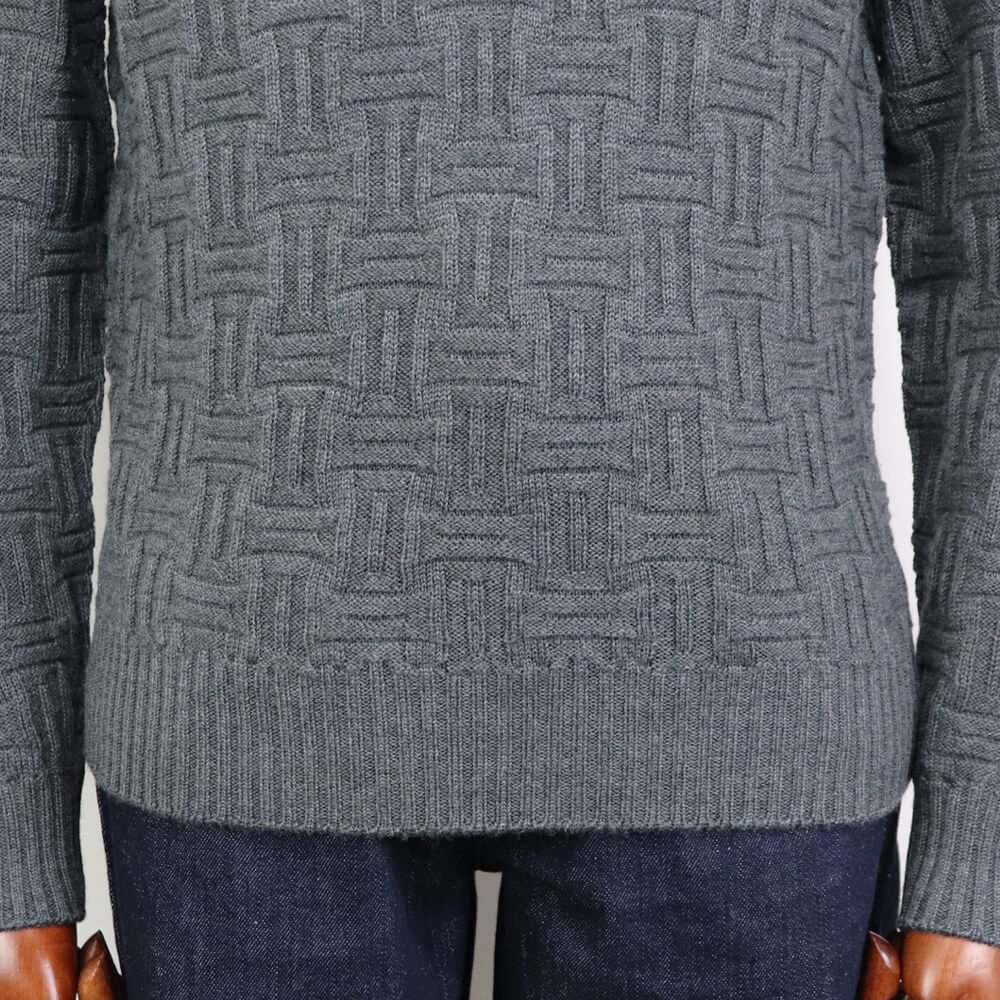 Drumohr（ドルモア）ニット タートルネック メリノウール 長袖 柄物