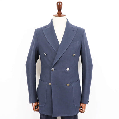 Errico Formicola（エリコ フォルミコラ）MARCO DP リネンコットン２Bottonジャケット【ネイビー】国内正規品