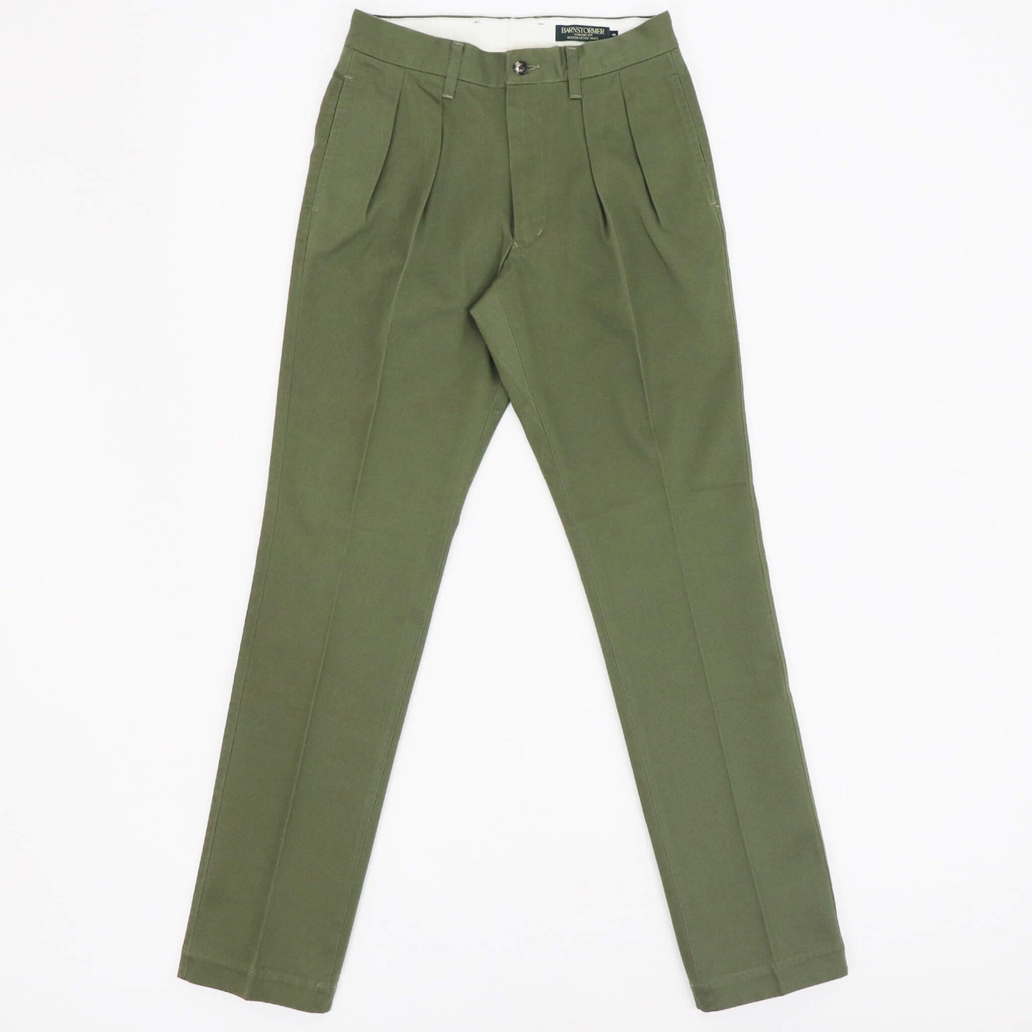 BARNSTORMER（バーンストーマー）2P DRESS CHINOS ツープリーツ ドレスチノパン 1002P【オリーブ】国内正規品