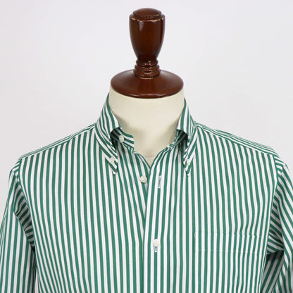 Giotto（ジオット）ストライプ ボタンダウン シャツ【グリーン】国内正規品