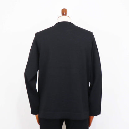 Blu Bre（ブルブレ）ドライタッチウール リラクシーロングスリーブ【ブラック】国内正規品