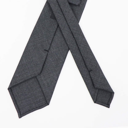 BRUNO（ブルーノ）スフォデラートトレピエゲ ウールタイ DORMEUIL / ドーメル 生地使用 トレピエゲ 三つ折り ウール ネクタイ【グレー】正規販売店