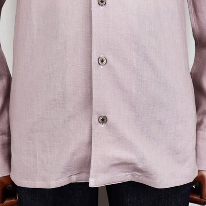 Errico Formicola（エリコ フォルミコラ）LECCE ワンピースカラー リネンシャツアウター【ラベンダー】国内正規品