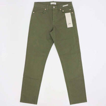 YCHAI（イカイ）EDMUNDO / エドモンド 製品染め ストレッチ コットンパンツ【ミリタリーグリーン】国内正規品