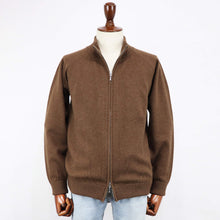 画像をギャラリービューアに読み込む, Vandori（ヴァンドリ）カシミヤブレンド ハイネックジップ ブルゾン【ブラウン】国内正規品
