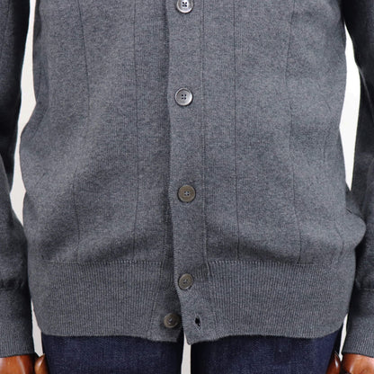 Vandori（ヴァンドリ）針抜き シャツカーディガンニット【ミディアムグレー】国内正規品