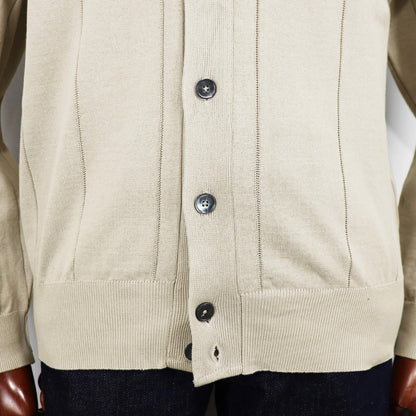 Blu Bre（ブルブレ）針抜き シャツカーディガンニット【SHADE BEIGE】国内正規品