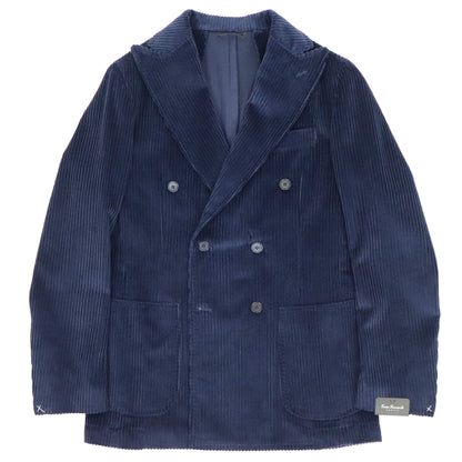 Errico Formicola（エリコ フォルミコラ）MARCO DP 太畝コーデュロイダブルジャケット【ネイビー】国内正規品