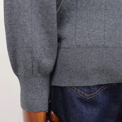 Vandori（ヴァンドリ）針抜き シャツカーディガンニット【ミディアムグレー】国内正規品