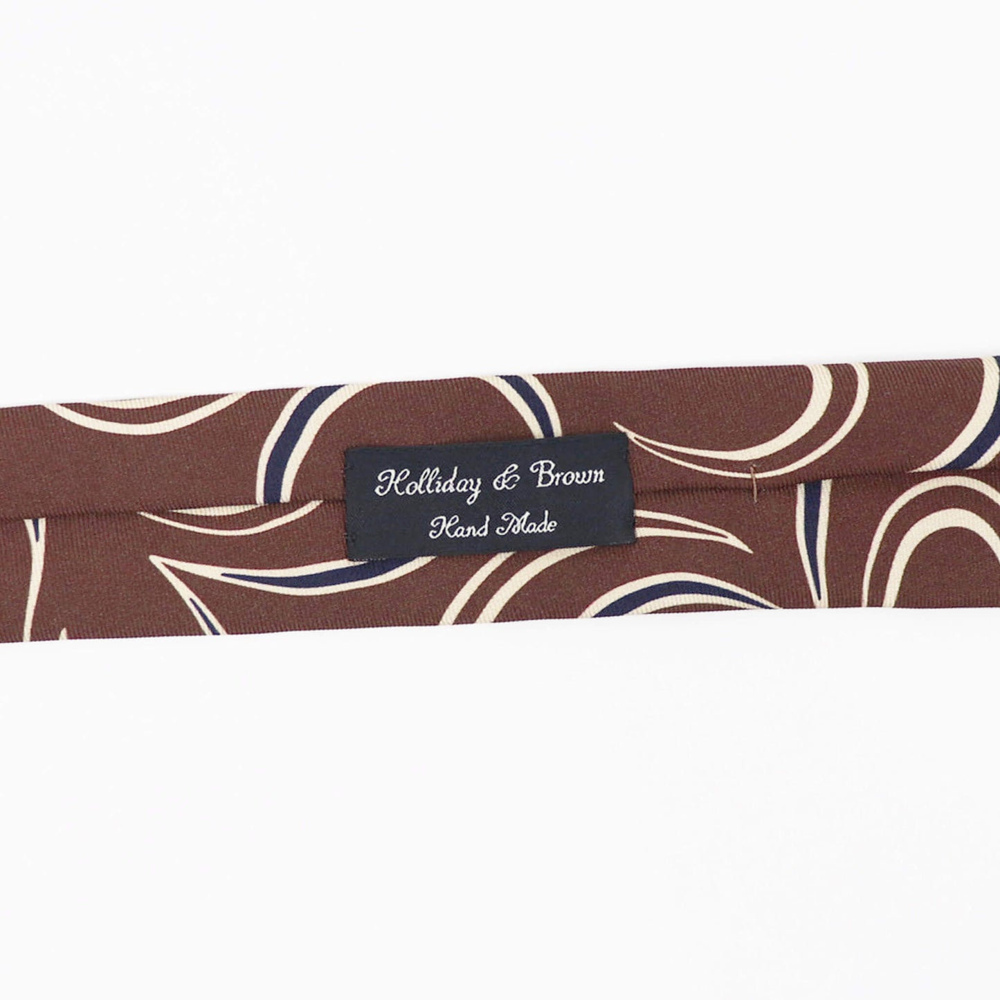 HOLLIDAY&BROWN（ホリデーアンドブラウン）ハンドメイド シルク タイ【ブラウン】国内正規品