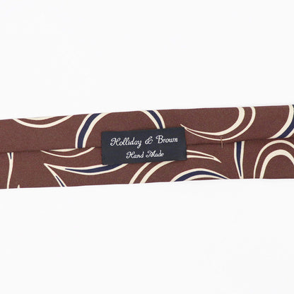 HOLLIDAY&BROWN（ホリデーアンドブラウン）ハンドメイド シルク タイ【ブラウン】国内正規品