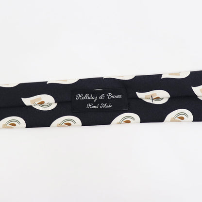 HOLLIDAY&BROWN（ホリデーアンドブラウン）ハンドメイド シルク タイ【ブラック】国内正規品