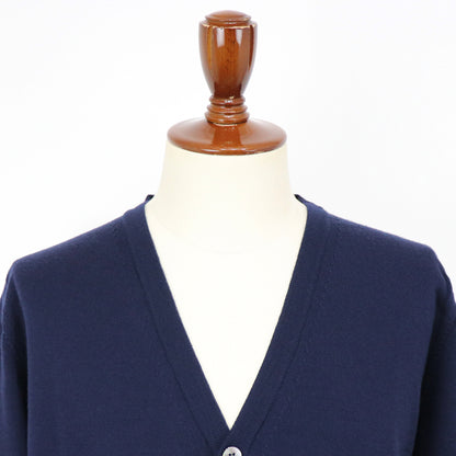 MOONCASTLE（ムーンキャッスル）12G Merino Wool Cardigan 12ゲージ メリノウール カーディガン【ネイビー】国内正規品