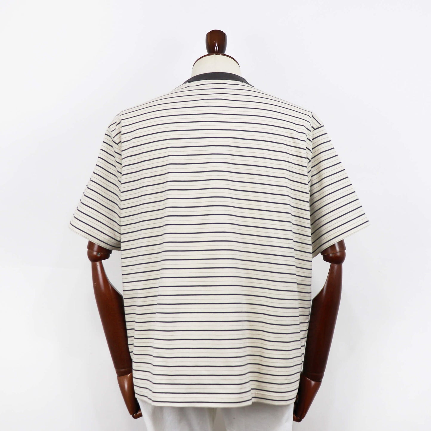 ORCIVAL（オーシバル）コットン ストレッチ クルーネック 半袖Tシャツ【アイボリー×グレー×ベージュ】国内正規品