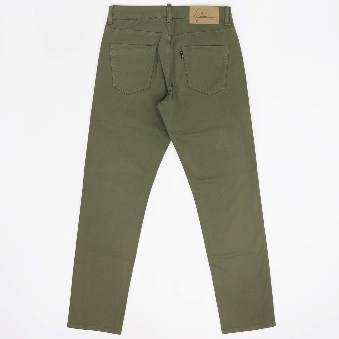 YCHAI（イカイ）EDMUNDO / エドモンド 製品染め ストレッチ コットンパンツ【ミリタリーグリーン】国内正規品