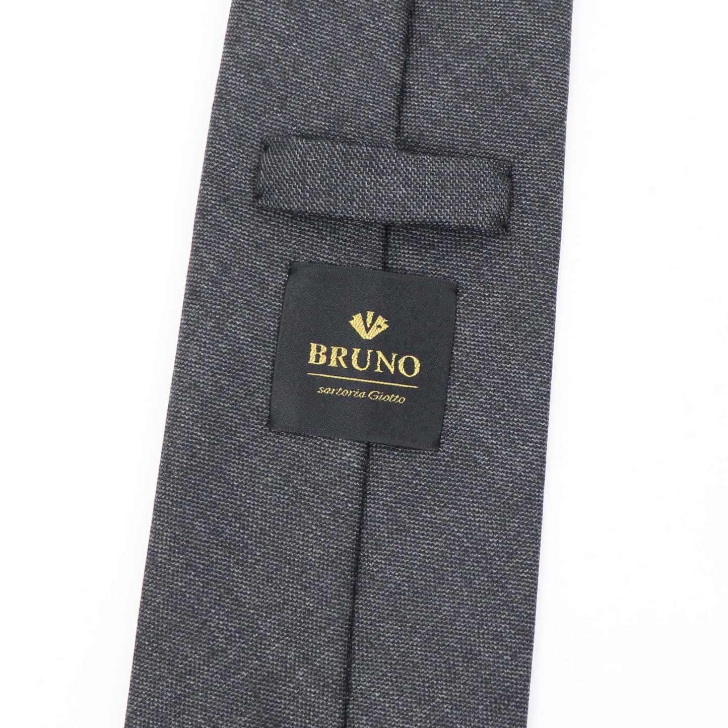 BRUNO（ブルーノ）スフォデラートトレピエゲ ウールタイ DORMEUIL / ドーメル 生地使用 トレピエゲ 三つ折り ウール ネクタイ【グレー】正規販売店