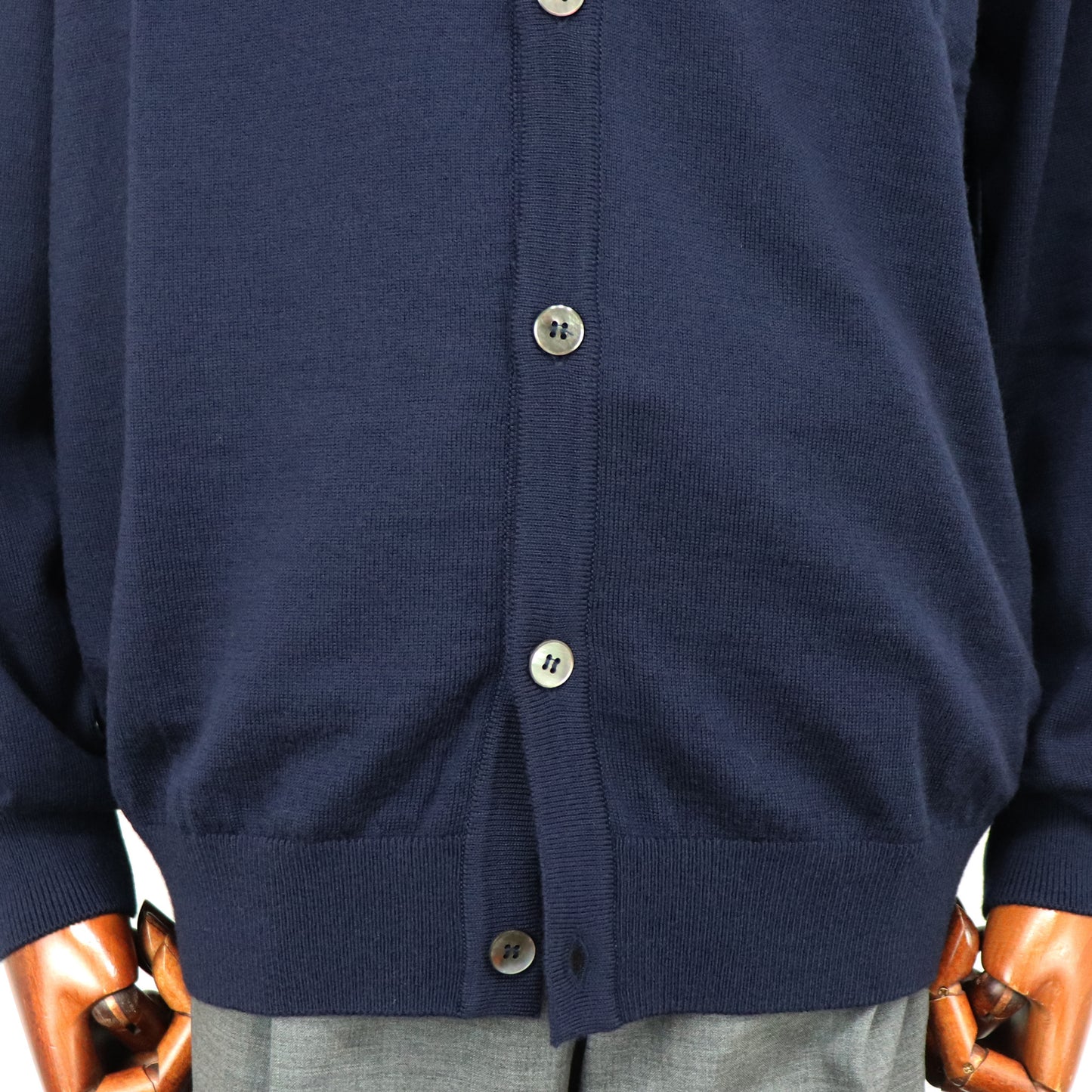 MOONCASTLE（ムーンキャッスル）12G Merino Wool Cardigan 12ゲージ メリノウール カーディガン【ネイビー】国内正規品