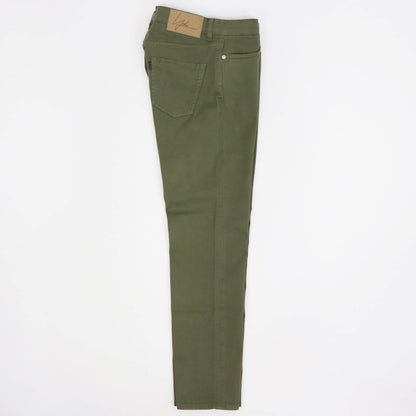 YCHAI（イカイ）EDMUNDO / エドモンド 製品染め ストレッチ コットンパンツ【ミリタリーグリーン】国内正規品