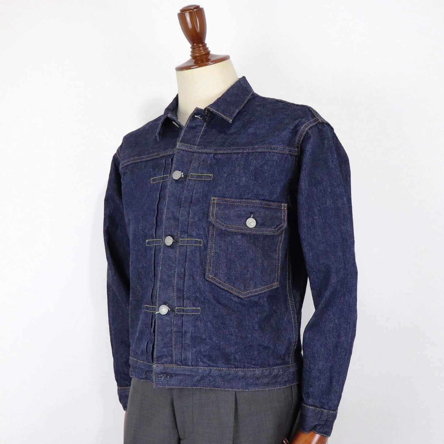 orSlow（オアスロウ）TYPE1 PLEATED FRONT DENIM BROUSE 03-6011 デニムトラッカージャケット【DENIM ONE WASH】国内正規品