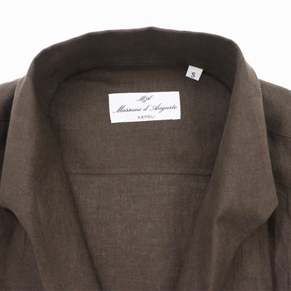 Massimo d' Augusto（マッシモ ダウグスト）イタリアンカラーシャツ【ブラウン】国内正規品
