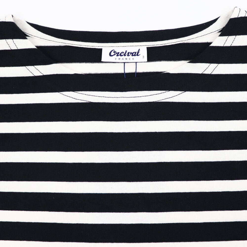 ORCIVAL（オーシバル）半袖 ボーダーTシャツ【ブラック×エクリュ】国内正規品