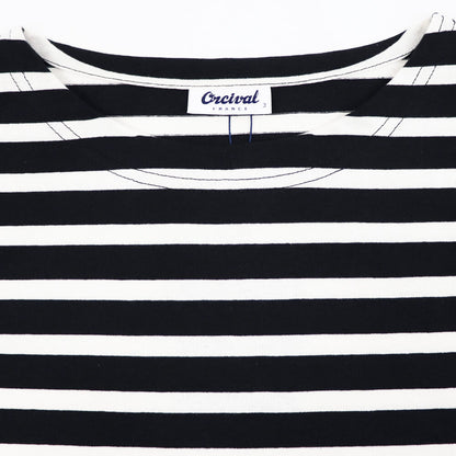 ORCIVAL（オーシバル）半袖 ボーダーTシャツ【ブラック×エクリュ】国内正規品