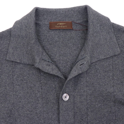 Vandori（ヴァンドリ）針抜き シャツカーディガンニット【ミディアムグレー】国内正規品