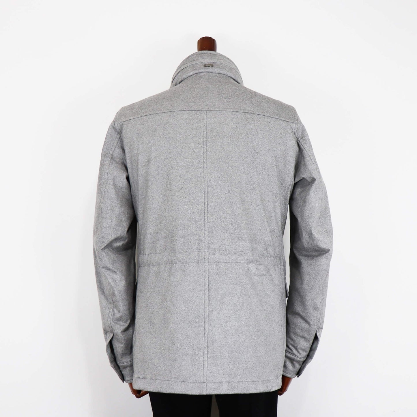 HERNO（ヘルノ）M65 ストレッチスエード ブルゾン【メランジグレー】国内正規品