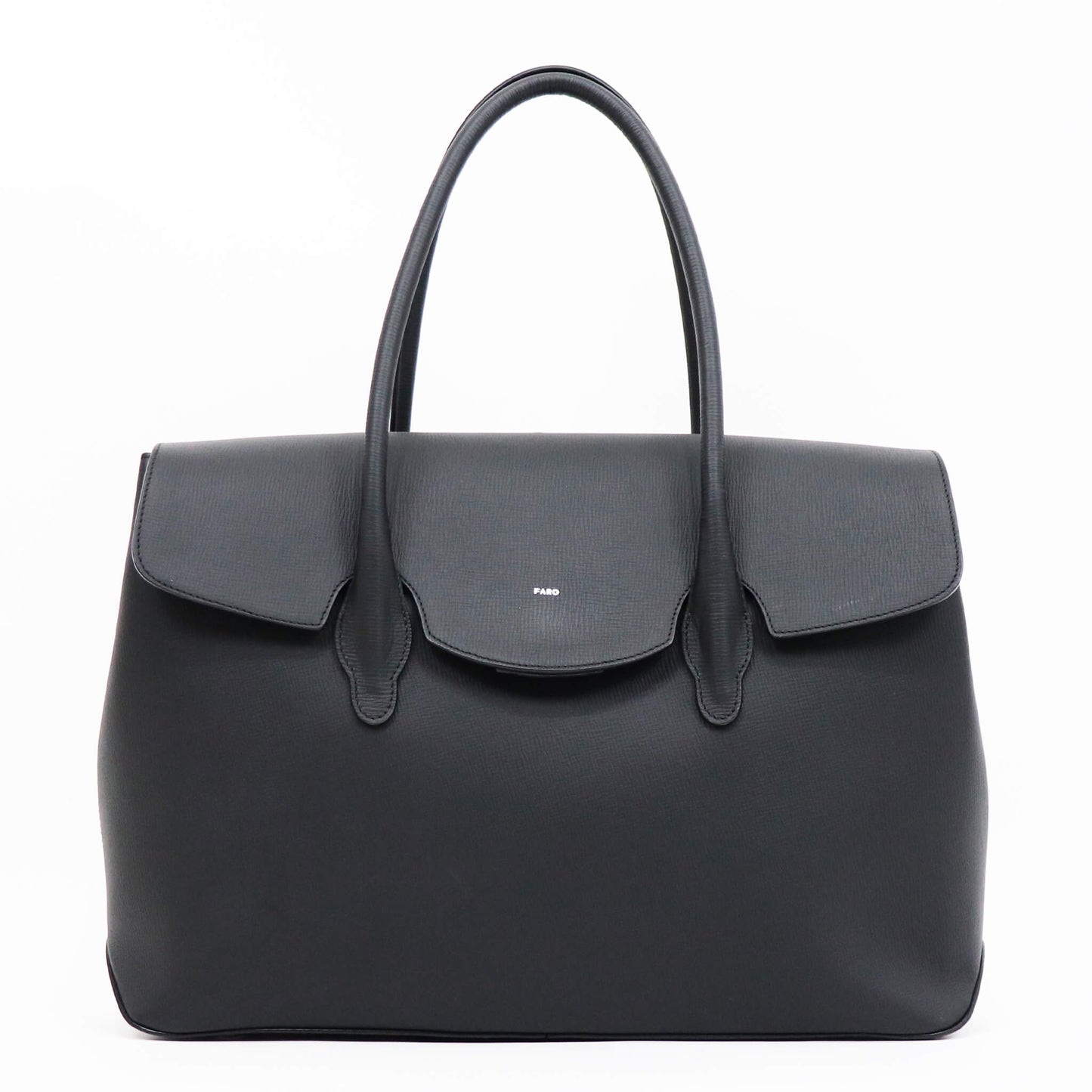 FARO（ファーロ）Cartello Flap Tote / カルテッロ フラップ トートバッグ【ブラック】国内正規品