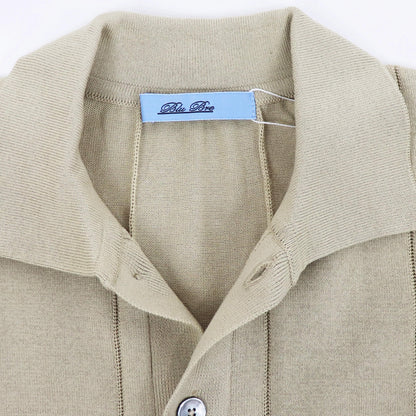 Blu Bre（ブルブレ）針抜き シャツカーディガンニット【SHADE BEIGE】国内正規品