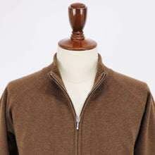 画像をギャラリービューアに読み込む, Vandori（ヴァンドリ）カシミヤブレンド ハイネックジップ ブルゾン【ブラウン】国内正規品
