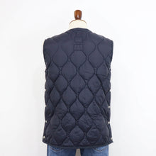画像をギャラリービューアに読み込む, TAION（タイオン）ミリタリー クルーネック ダウンベスト ソフトシェル【ネイビー】国内正規品
