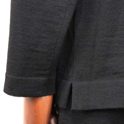 Blu Bre（ブルブレ）ドライタッチウール リラクシーロングスリーブ【ブラック】国内正規品