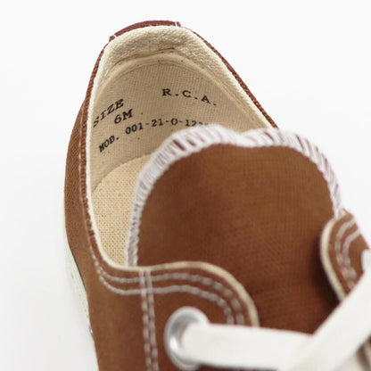 R.C.A.F（アールシーエーフットウェア）USARMY SHOES アメリカ軍 キャンバス シューズ【ヴィンテージブラウン】国内正規品