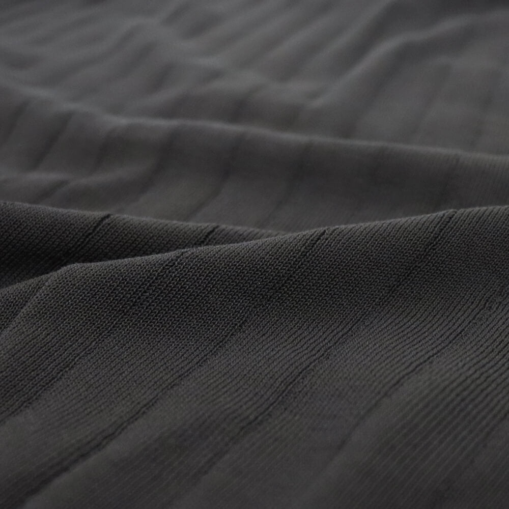 Blu Bre（ブルブレ）コットンニット 針抜きスキッパーポロシャツ【ブラック】国内正規品