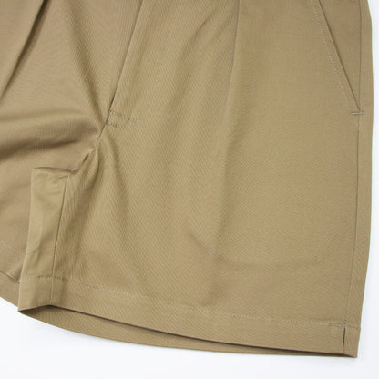 dotBravo（ドットブラーボ）Inghilterra Militare イギリス軍 プリーツ入り コットン ショート パンツ【ベージュ】国内正規品