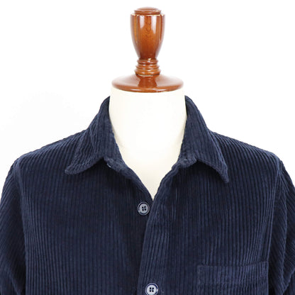East Harbour Surplus（イースト ハーバー サープラス）太畝コーデュロイ ワークジャケット カヴァーオール【ネイビー】国内正規品