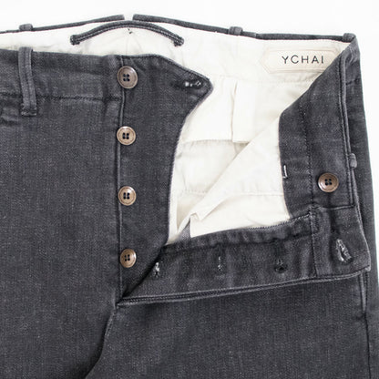 YCHAI（イカイ）ROBUSTO ロブスト テーパードフィット ストレッチ デニム スラックス【ブラック】国内正規品