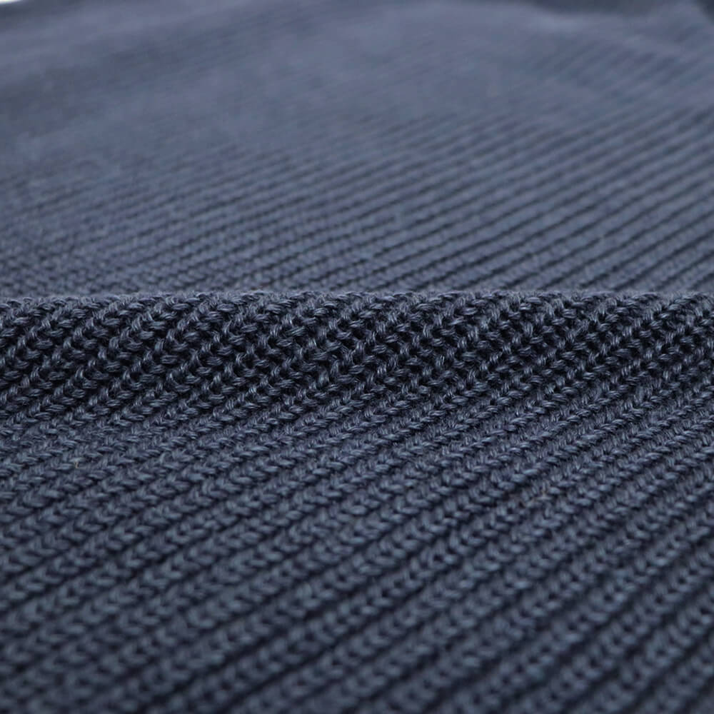 GRAN SASSO（グランサッソ）コットンリネン チルデンニット【ネイビー】国内正規品