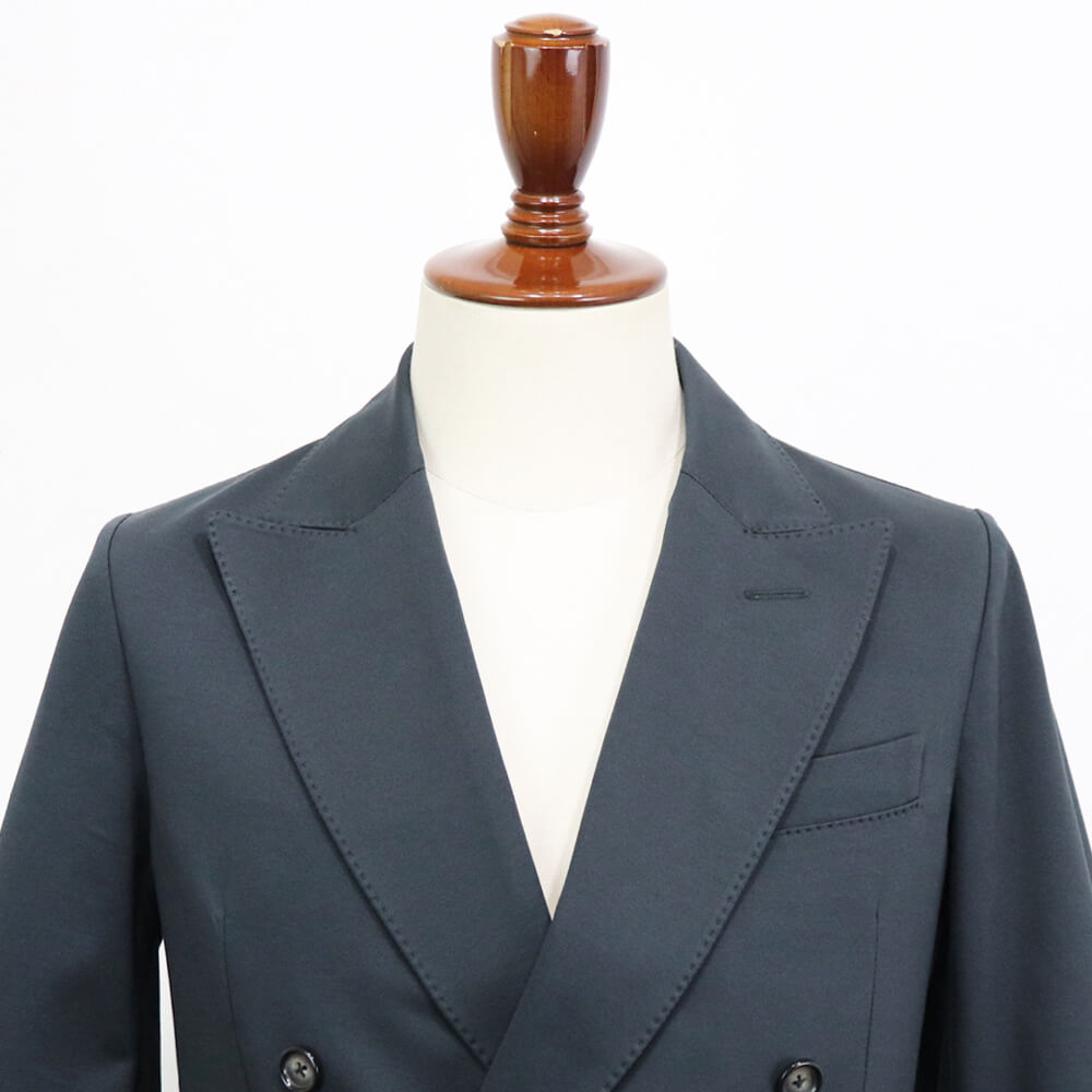 CIRCOLO 1901（チルコロ 1901）ジャージー素材 ダブルブレストジャケット【ネイビー】国内正規品