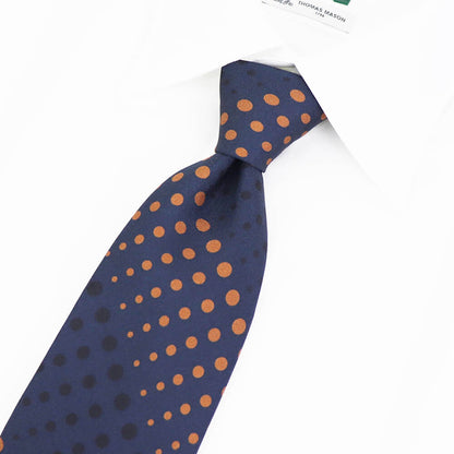 HOLLIDAY&BROWN（ホリデーアンドブラウン）ハンドメイド シルク タイ【ネイビー】国内正規品