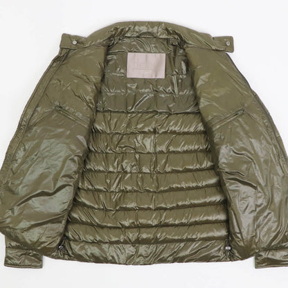 HERNO（ヘルノ）Resort ライダース ナイロン ウルトラライト ダウンブルゾン【カーキ】国内正規品