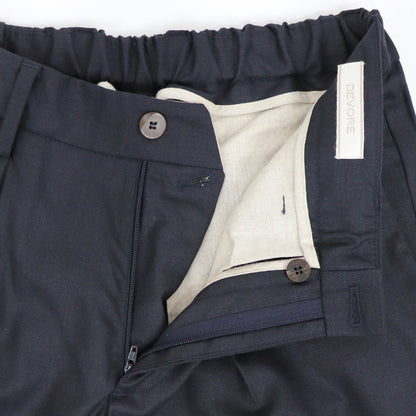 DEVORE（デヴォレ）ウールストレッチ パンツ【ネイビー】国内正規品