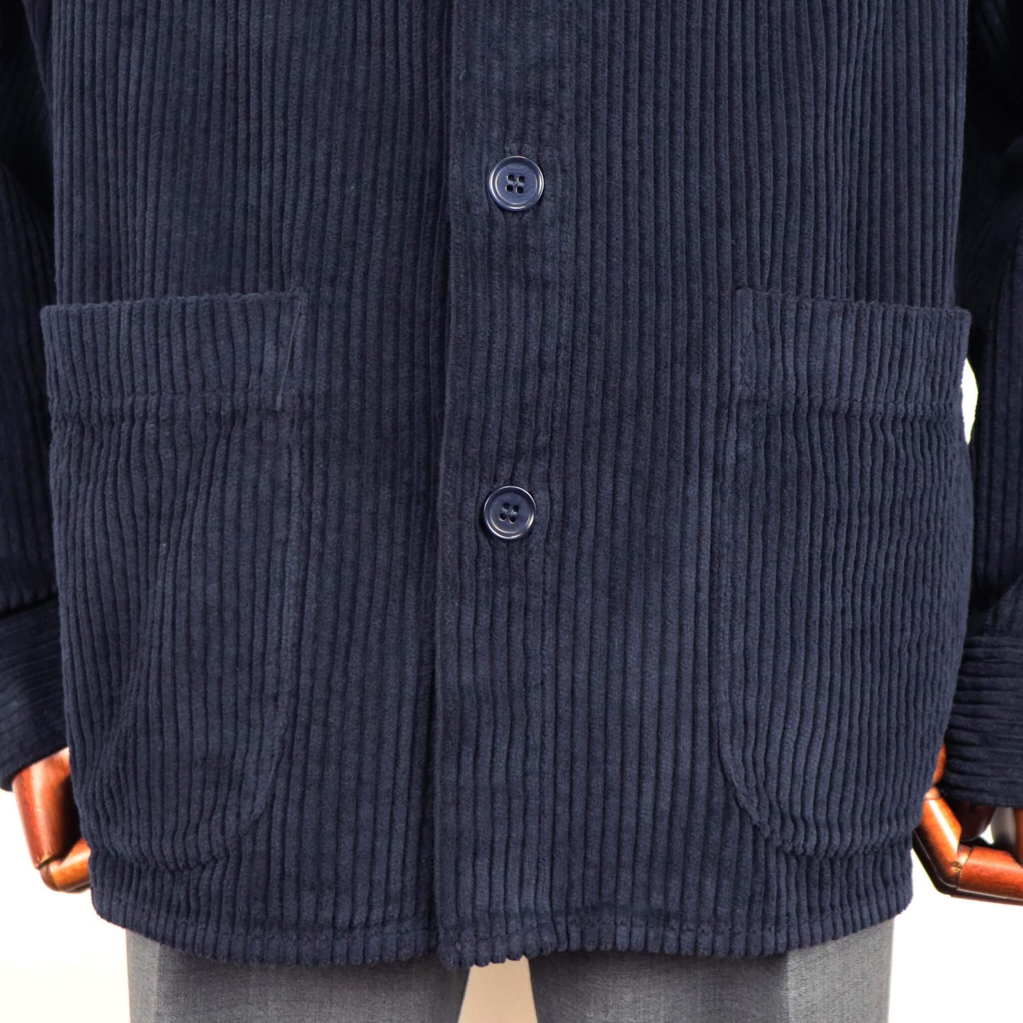 East Harbour Surplus（イースト ハーバー サープラス）太畝コーデュロイ ワークジャケット カヴァーオール【ネイビー】国内正規品