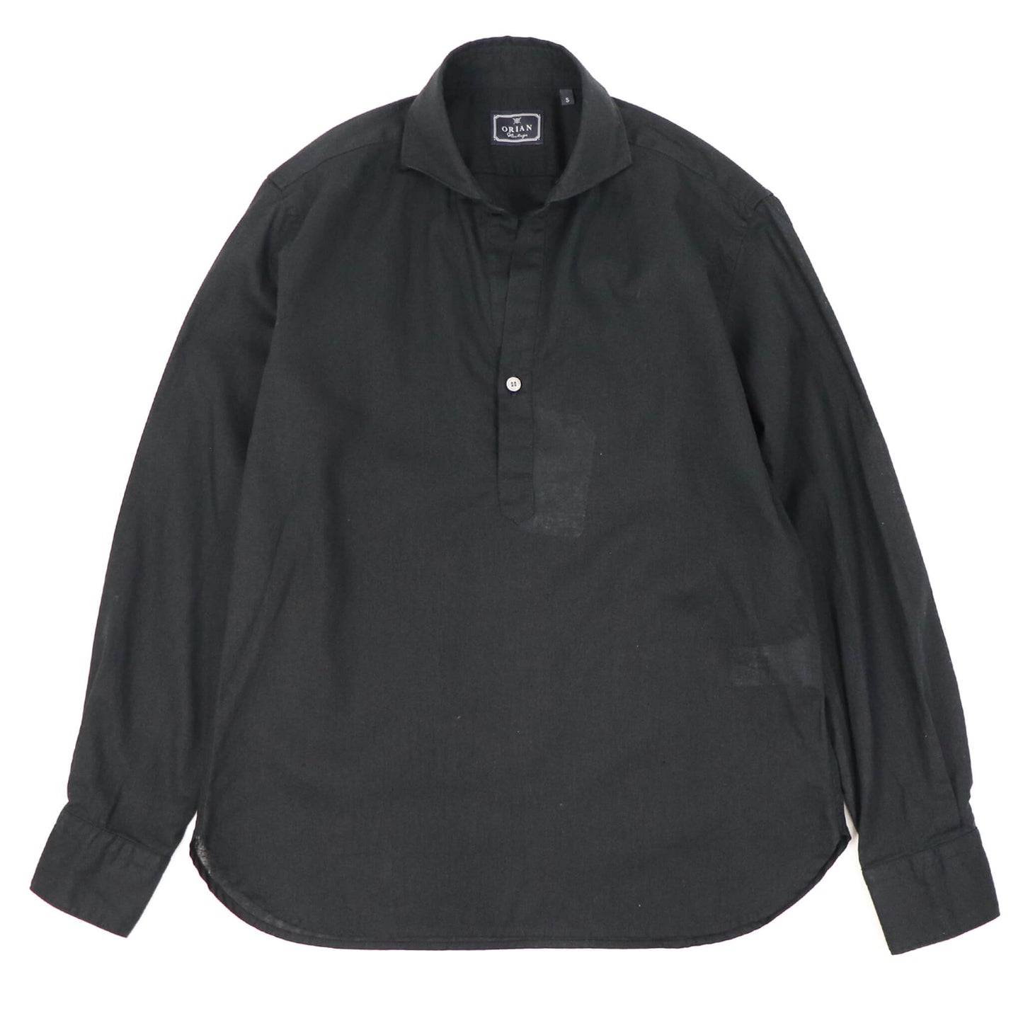 ORIAN（オリアン）プルオーバー リネンシャツ【ブラック】国内正規品